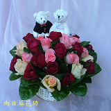玫瑰盆花